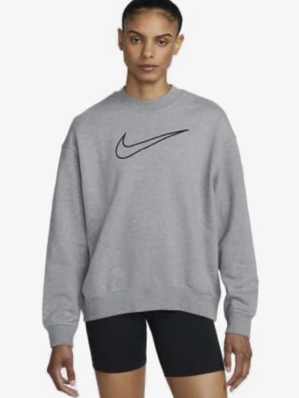 Nike Dri-Fir Get Fit Gray Crewneck Sweatshirt L